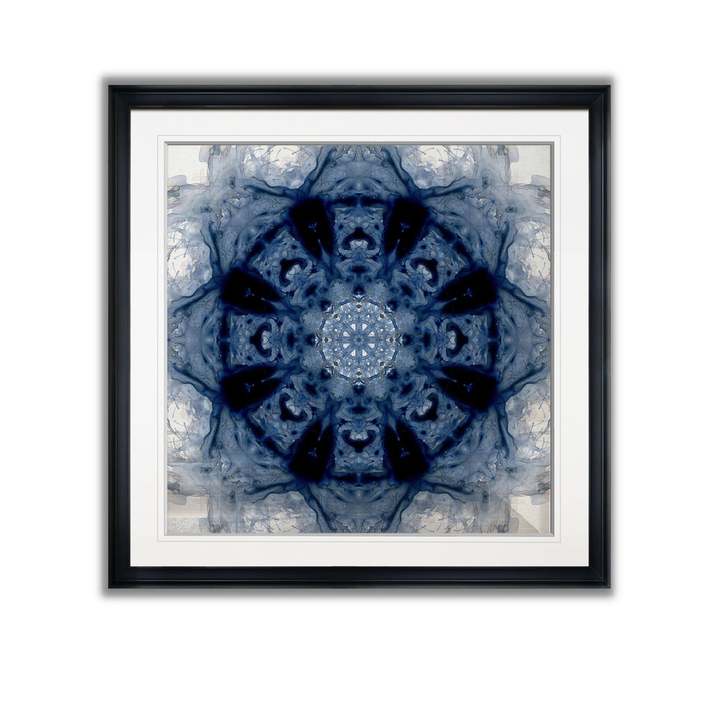 Indigo Framed Giclee Print 38x38 C7821