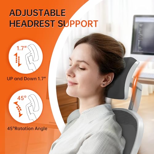 Black Ergonomic High Back Desk Chair with Flip-up Armrests K187783