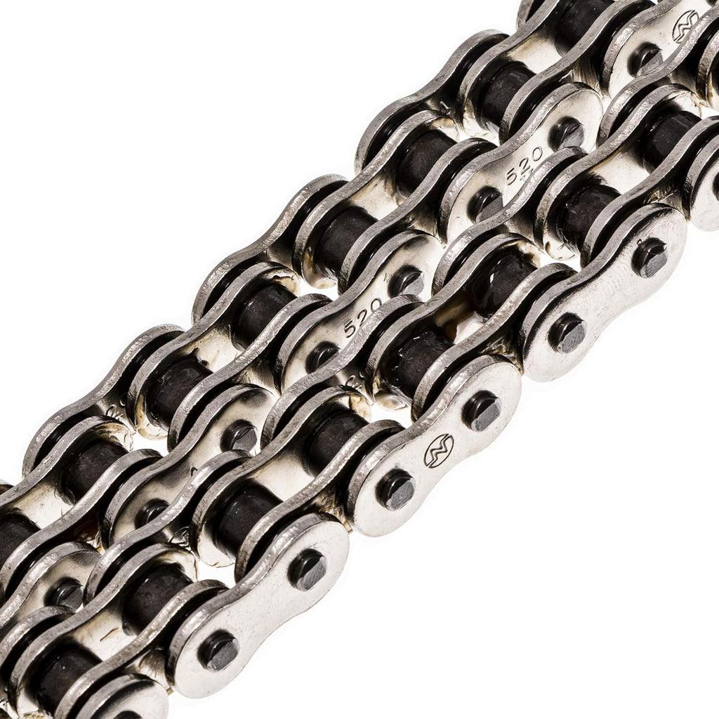 Drive Sprocket Chain Combo Front 16 Rear 40 Tooth 520NZ Standard 114 Links Pack of 2 T8421