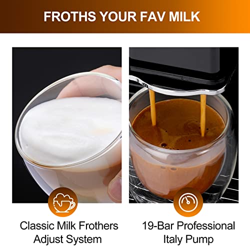 Super Automatic Espresso Coffee Machine with Grinder and Milk Frother F4906