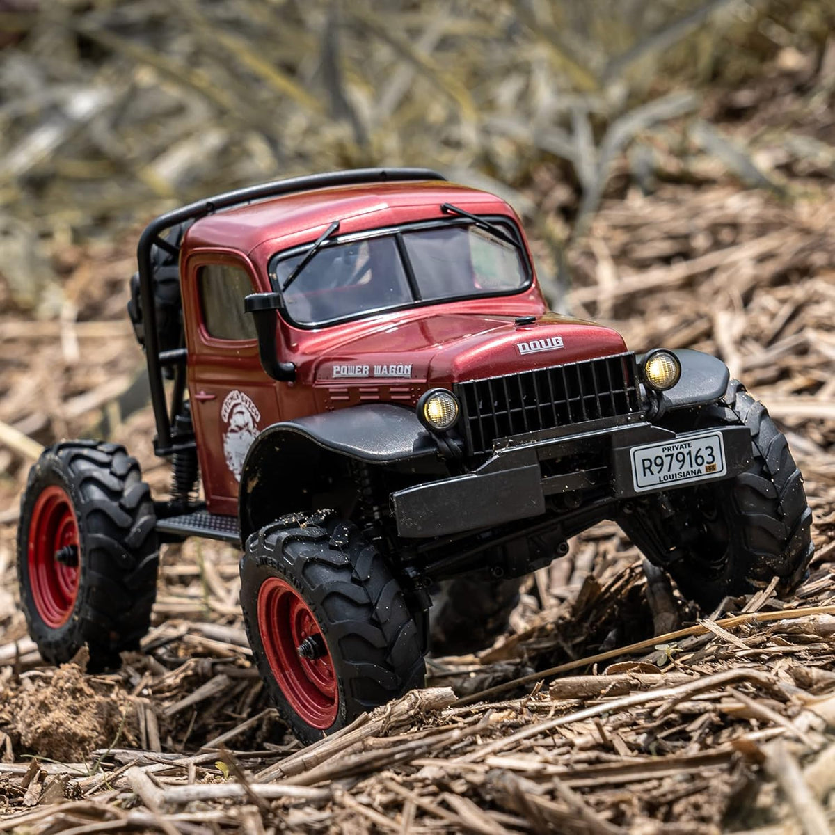 1/24 Scale 4WD RC Crawler Car (Red) I29386