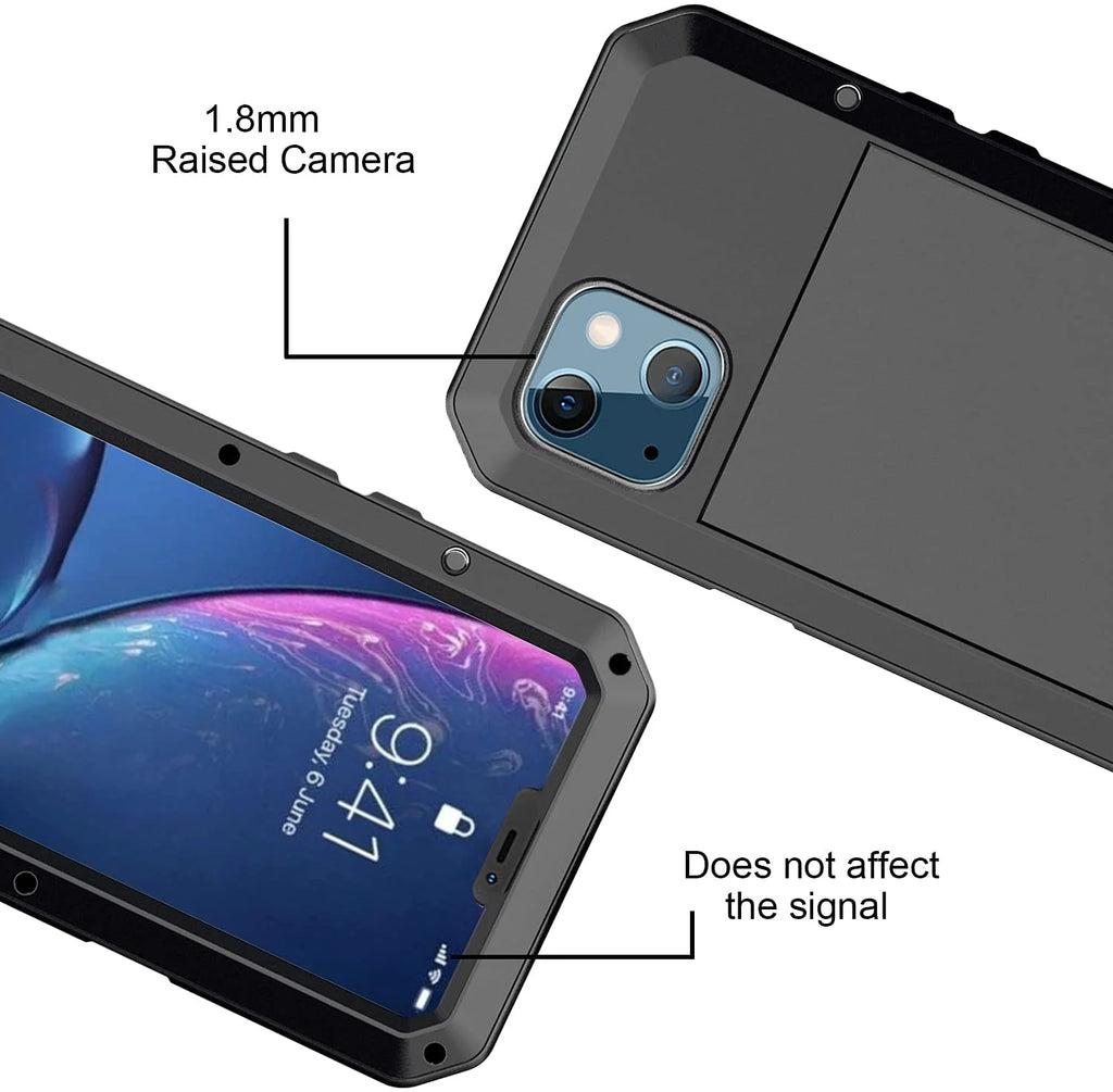 Black Aluminum Heavy Duty iPhone 12 Pro Max Case U640
