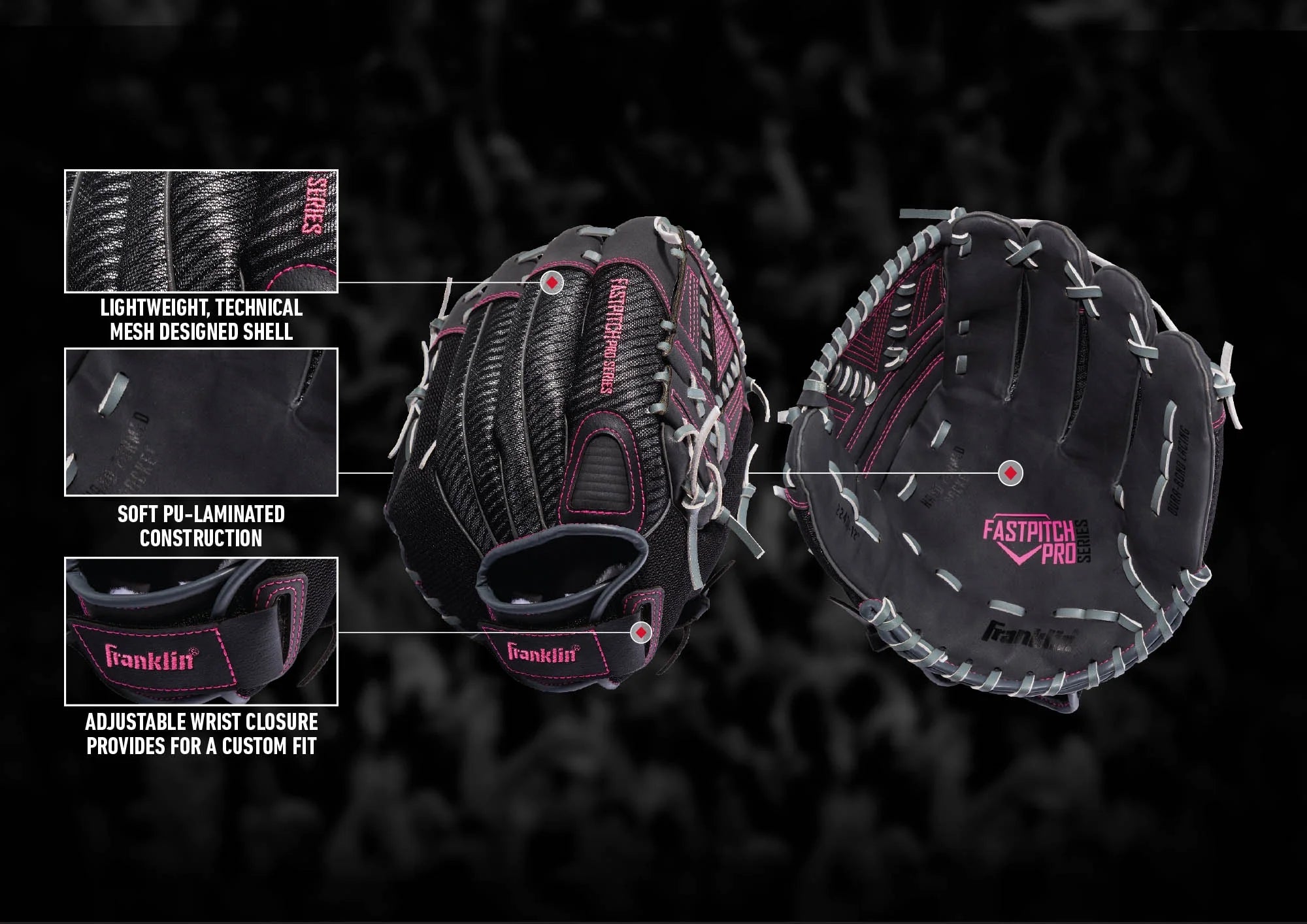 13" Fastpitch Softball Glove, Right Hand Throw L59813