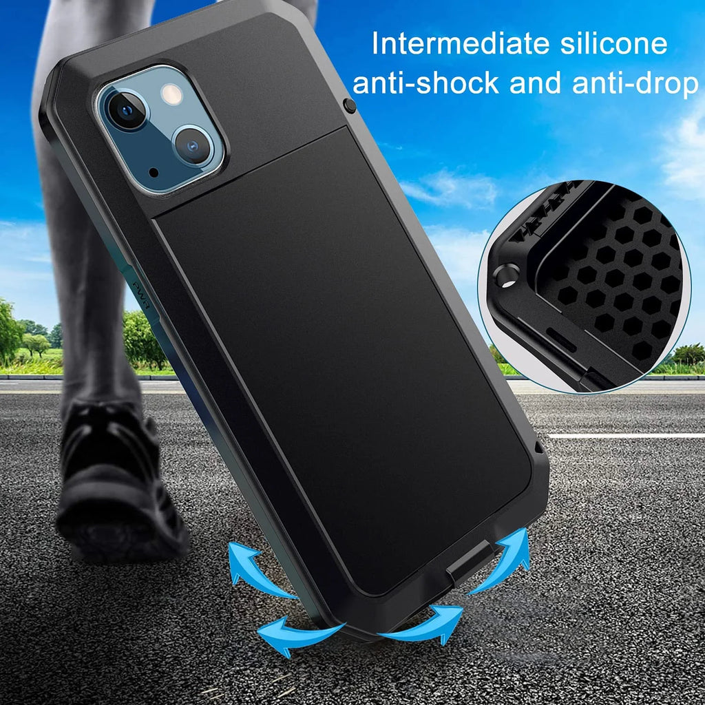 Black Aluminum Heavy Duty iPhone 12 Pro Max Case U640