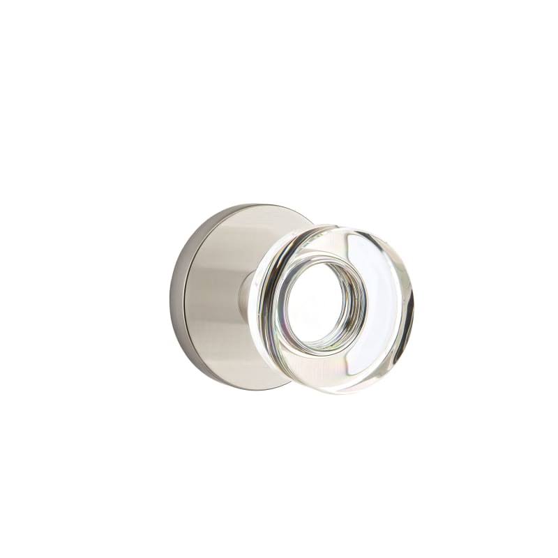 Satin Nickel Privacy Door Knobset with Crystal W280906