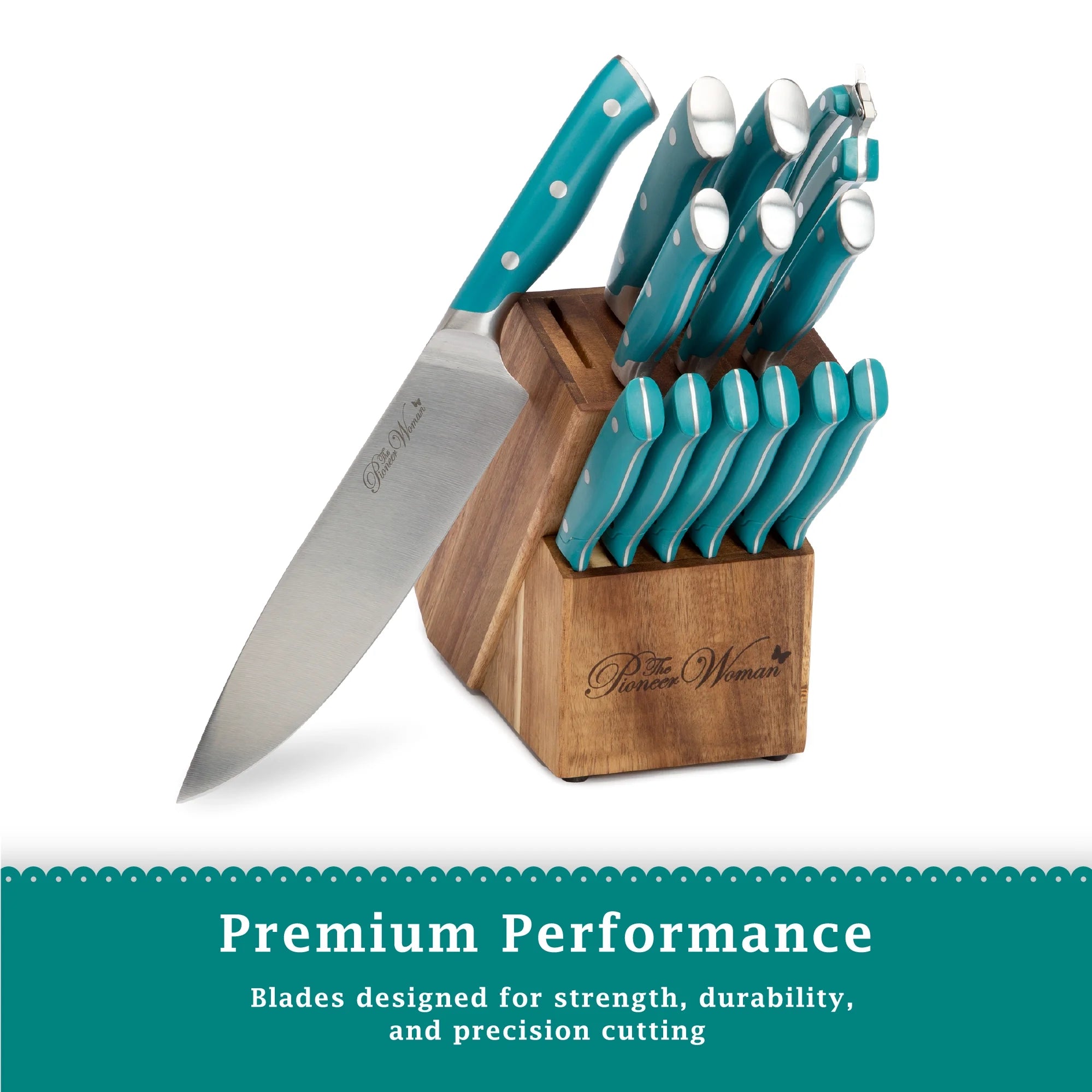 14-Piece Stainless Steel Knife Block Set J95834