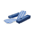 Blue and White Striped Caribbean Floating Swimming Pool Lounge L899969