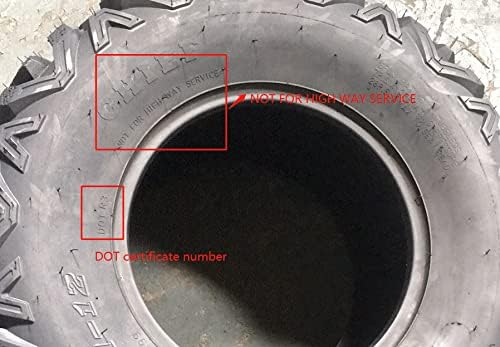 1Pc ATV UTV Tubeless Tires 25-8-12 6PR Pack of 2 X531224