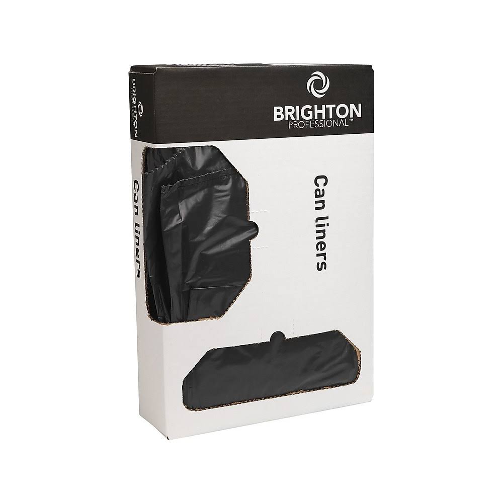 40-45 gal. Low Density 1.3 mil Black Trash Bags 100/Carton N2085