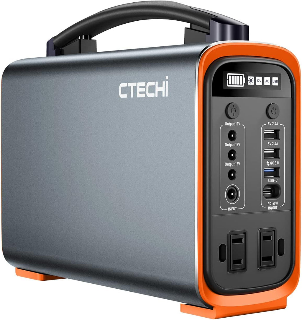 Portable Power Station 200W 240Wh LiFePO4 Battery Backup Solar Generator W72613