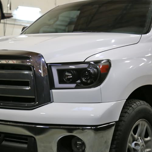 Black Projector Headlights Pair for Toyota Tundra Sequoia T8985