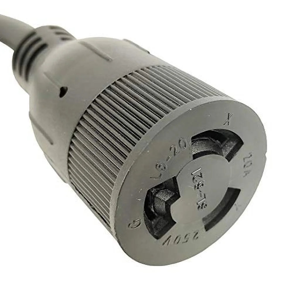 Adapter Cord 5-15P to L6-20R Receptacle Female Right Angle Plug I273269