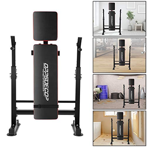6 in 1 Weight Bench Set with Squat Rack and Barbell Rack Y7779