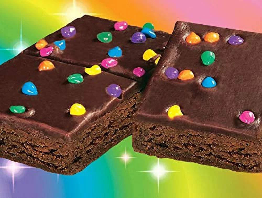 4 Big Pack Boxes Individually Wrapped Brownies with Chocolate Chip Candy H570
