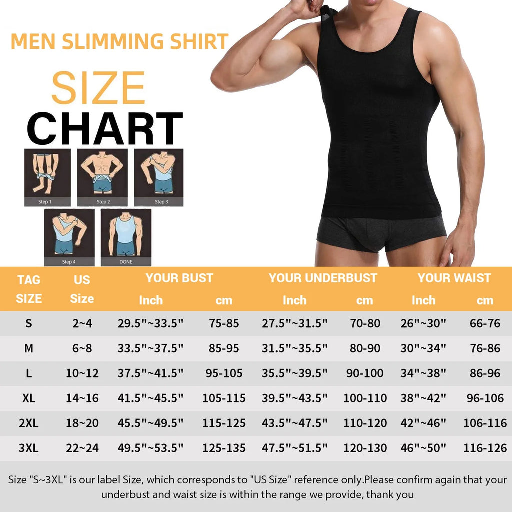 Mens Compression Undershirt Vest M763722