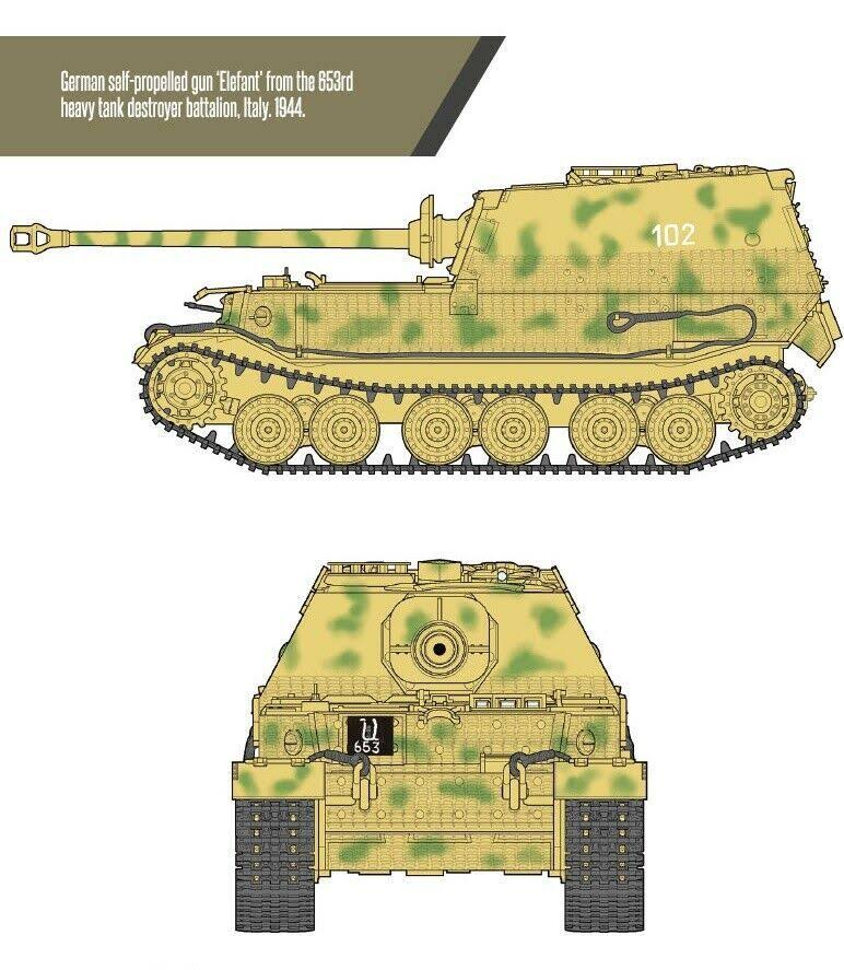 German Elefant Sd.Kfz.184 Tank Plastic Model Kit V75283