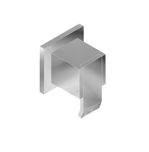 Satin Nickel Square Stop/Volume Control Trim Plate M839