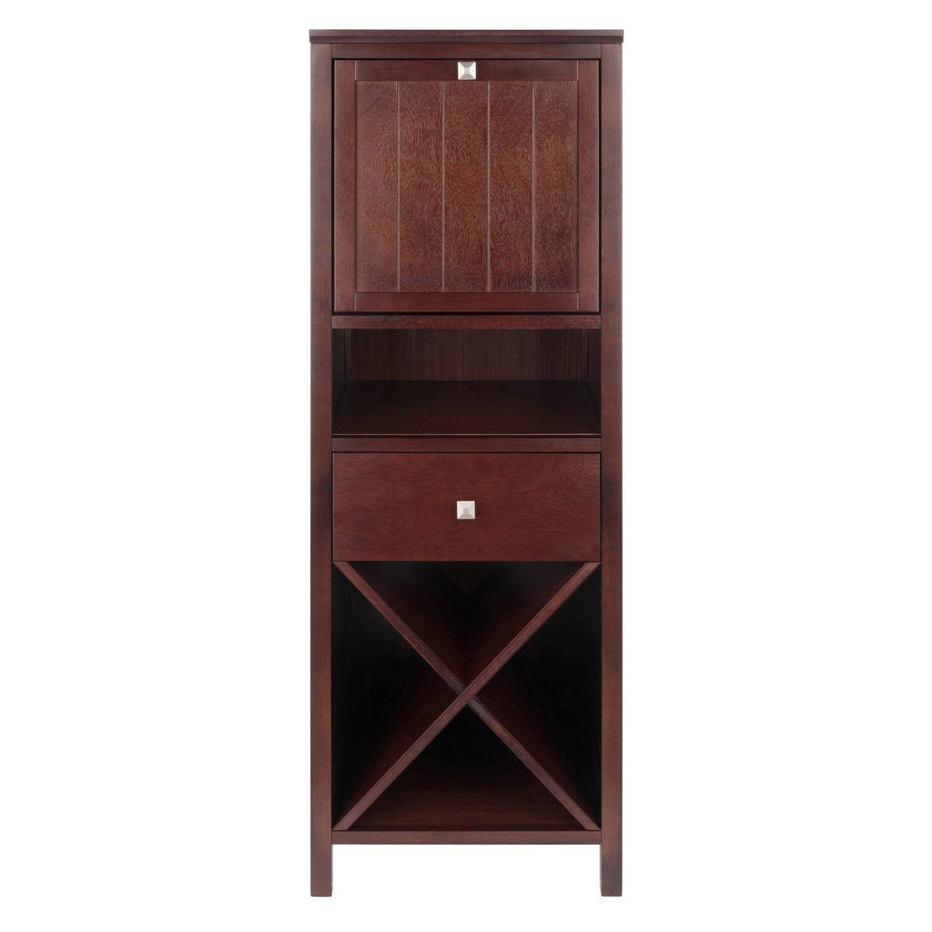 Walnut Brown 4-Section Cabinet T115