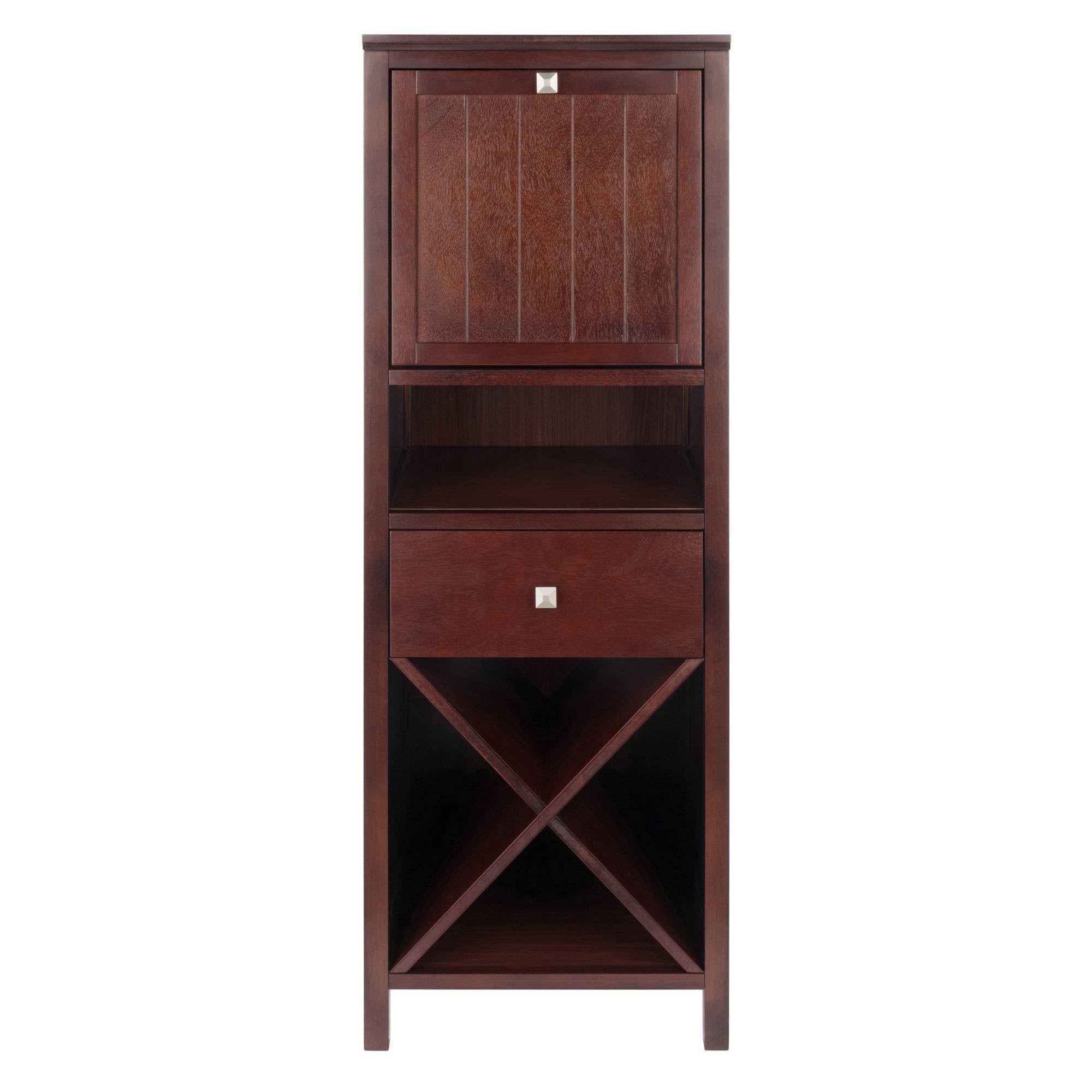Walnut Brown 4-Section Cabinet T115