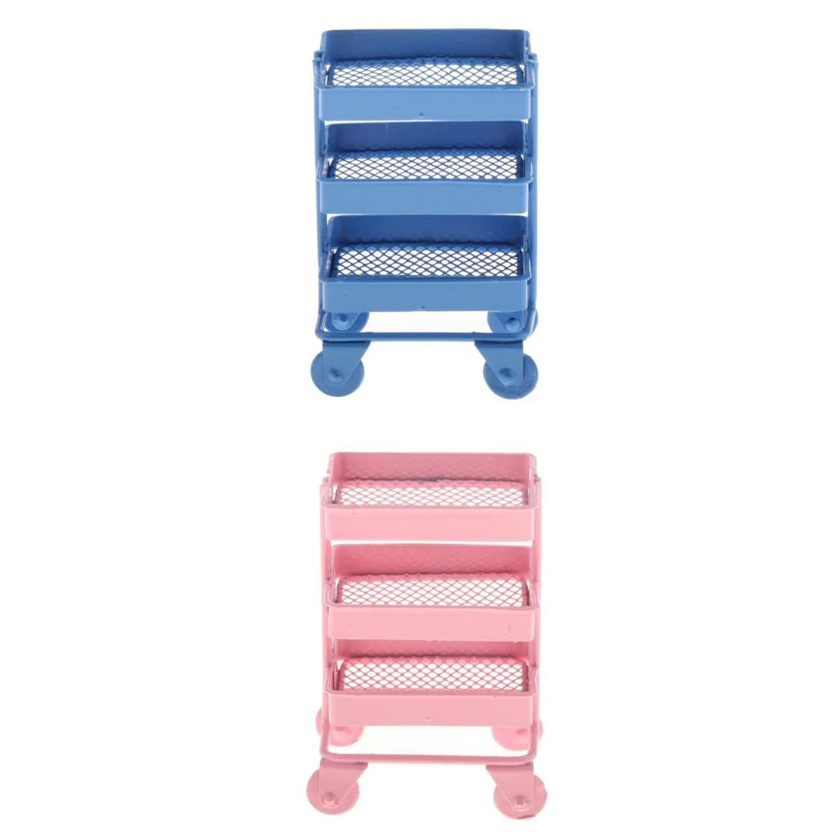 Mini 3 Tier Storage Shelf Dollhouse Decor Accessory O20400