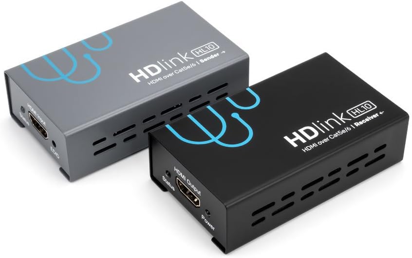 1x4 HDMI Extender Splitter Over cat5e/6, 160 ft, Black Y436