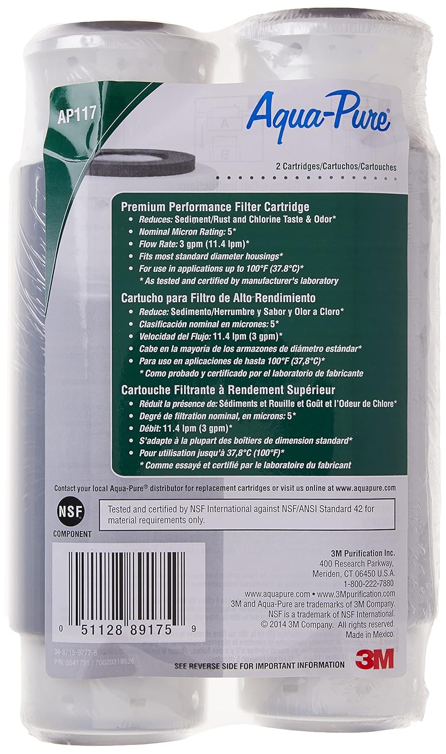 Gray Water Filter Cartridge Pack of 2 C305