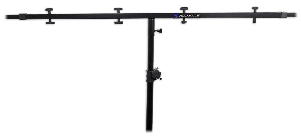 Black Heavy Duty Tripod Pole-Mount Stand with Lighting Cross Bar Q426