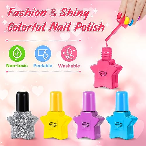Nail Polish Kit with Pink Nail Dryer P60432