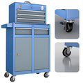 Trolly Tool Chest Rolling Tool Cabinet Detachable 4 Drawer with Adjustable Shelf Wheels M679