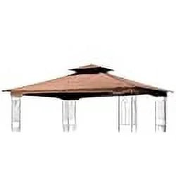 Brown Replacement Gazebo Canopy for 10 x 12 Patio Gazebo G7430