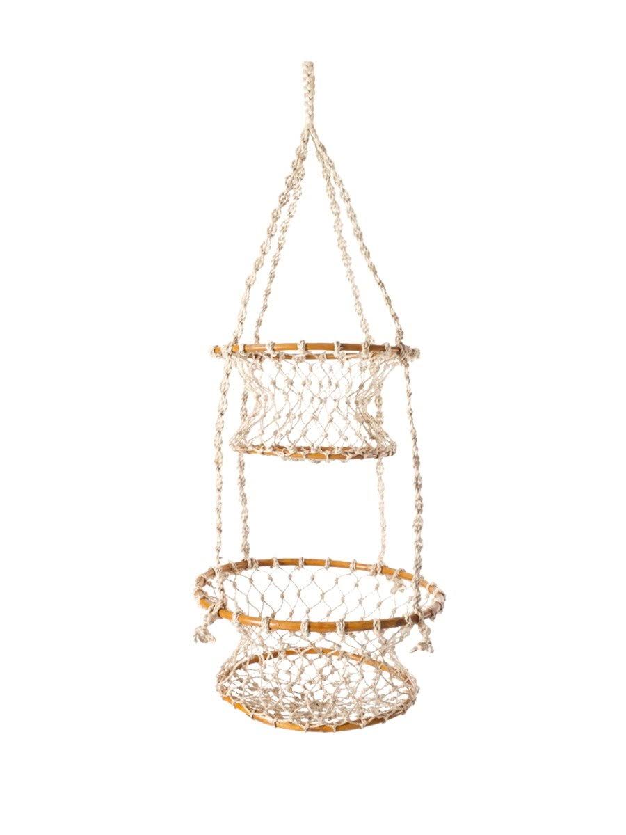 Brown Double Hanging Basket S354