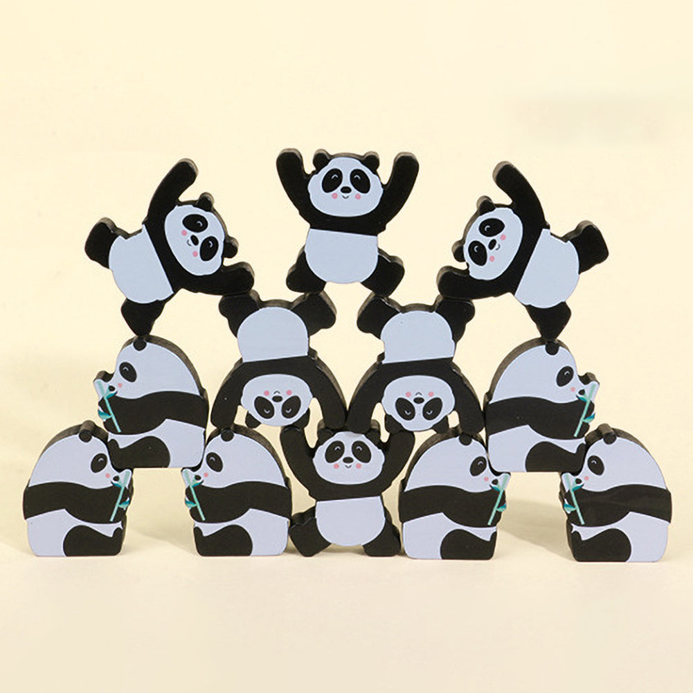 12Pcs Wooden Building Blocks Stacking Puzzle Toy L86687