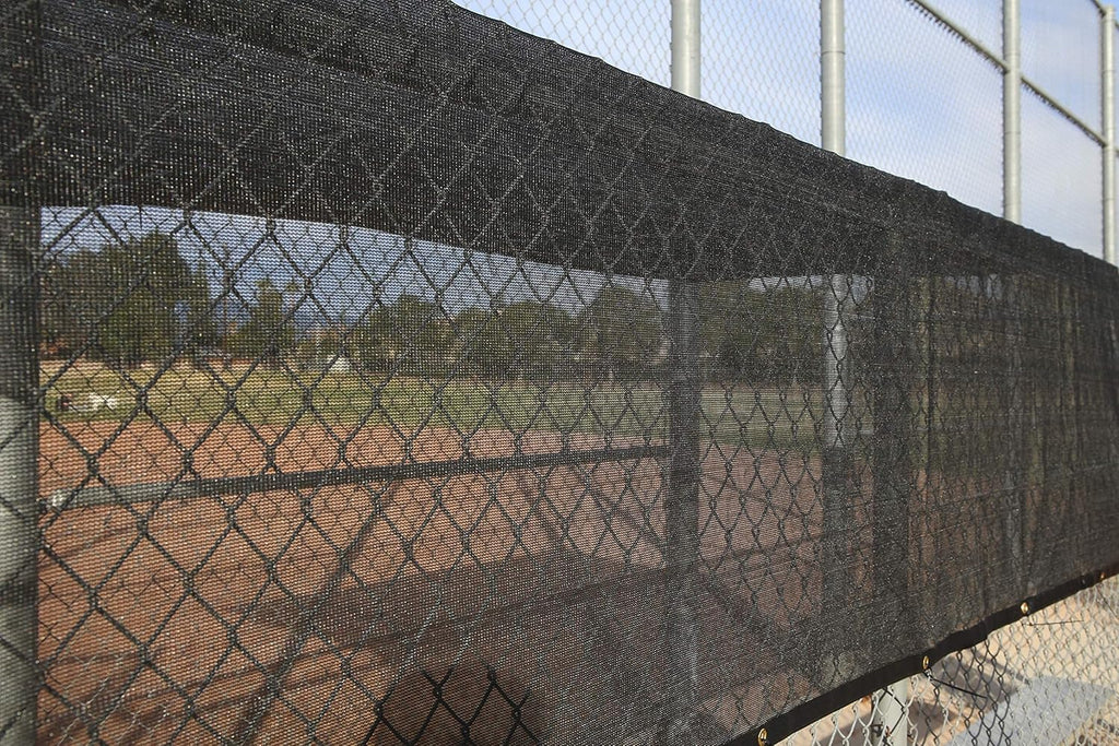 Heavy Duty Black Knitted Mesh Tarp with Grommets, 10 FT X 12 FT, Pack of 2 Y243316