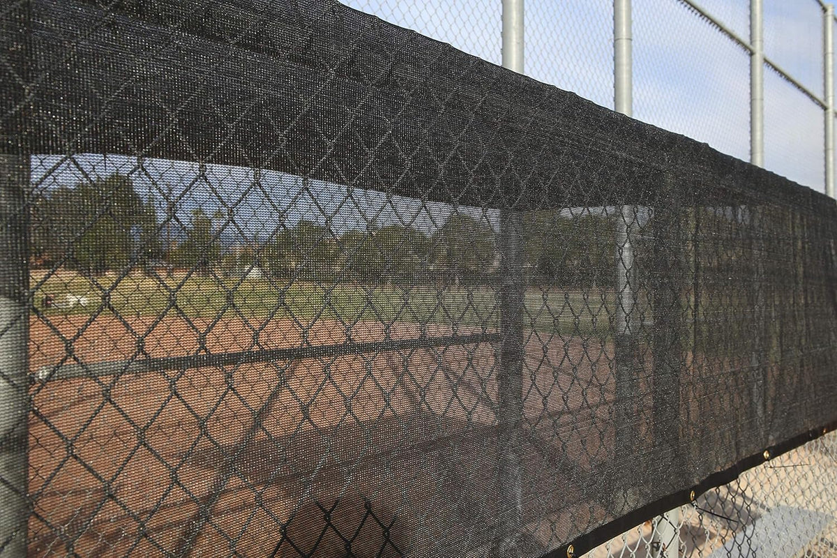 Heavy Duty Black Knitted Mesh Tarp with Grommets, 10 FT X 12 FT, Pack of 2 Y243316