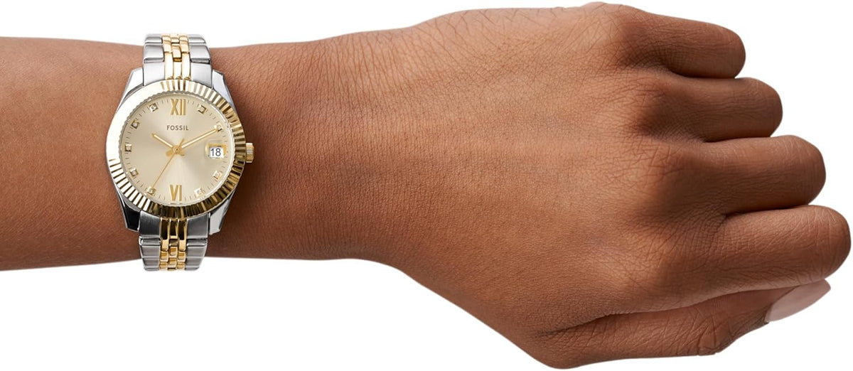 Gold Silver Stainless Steel Quartz Watch S2246