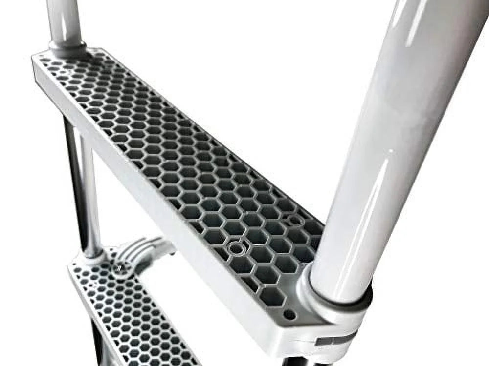 White 3 Steps Swim Boarding Ladder C7261
