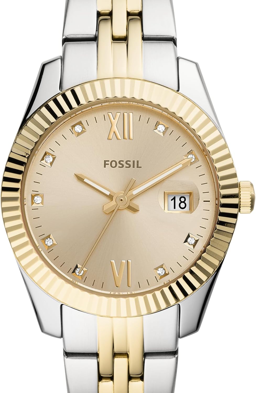 Gold Silver Stainless Steel Quartz Watch S2246