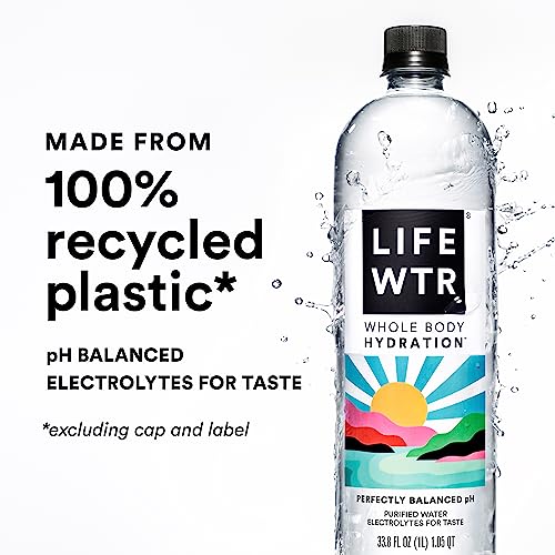 16.9 Fl Oz Purified Water with Electrolytes (Pack of 12) H15966