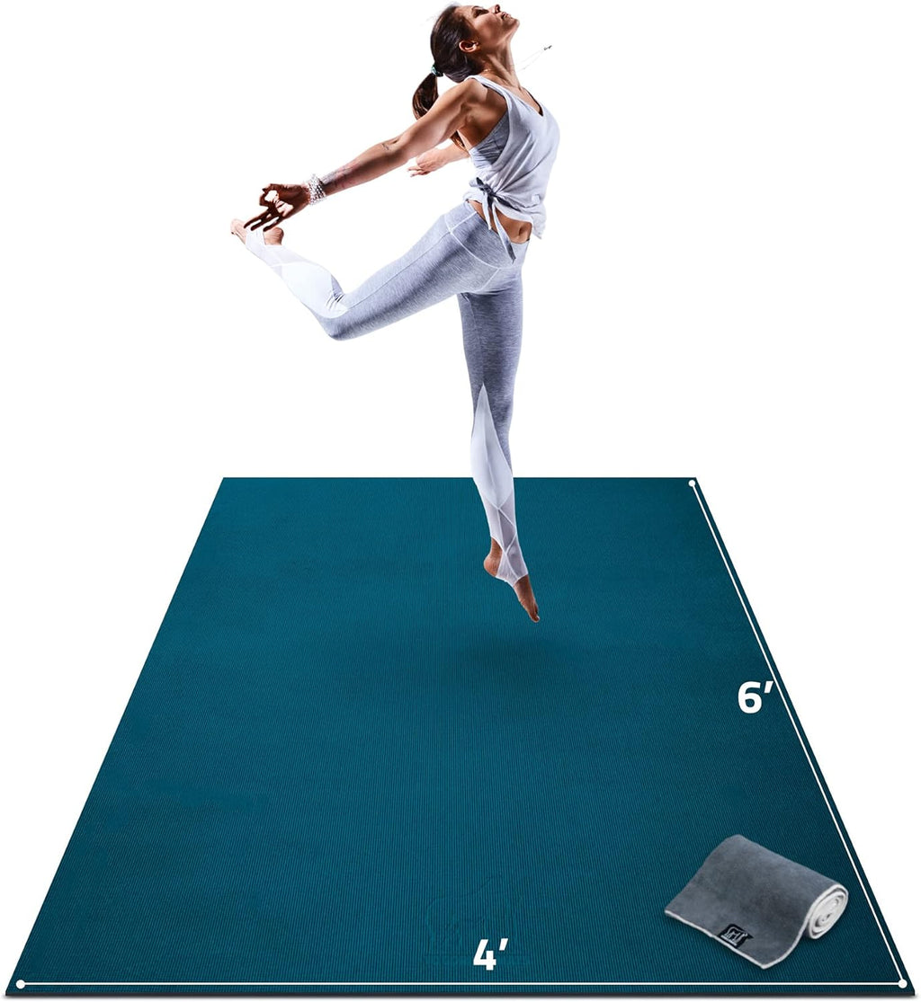 Large Non-Slip Yoga Mat 6' x 4' x 8mm U5529