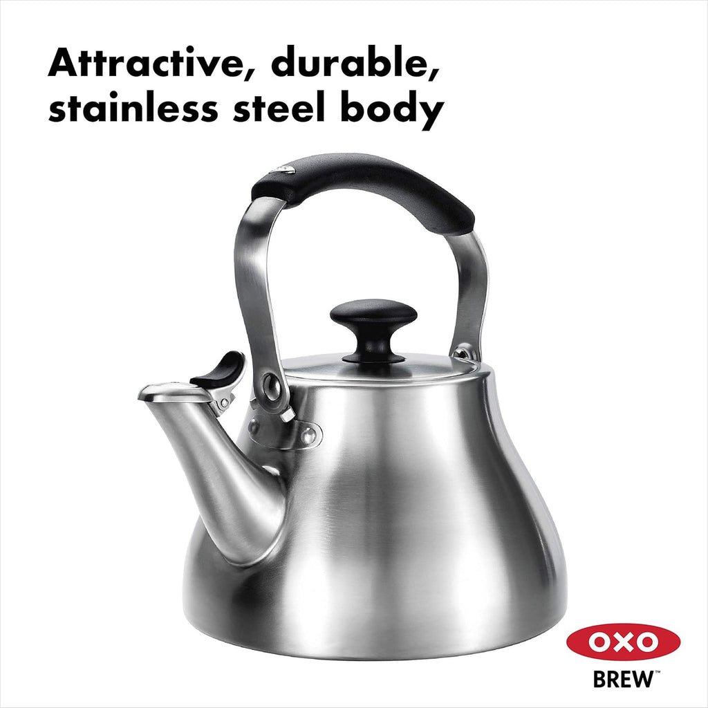 Brushed Stainless Steel Tea Kettle A199975