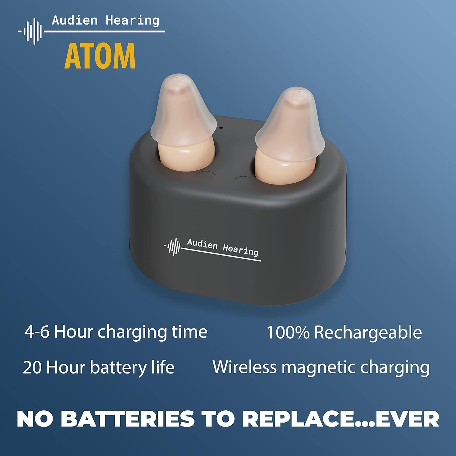 Rechargeable Hearing Amplifier with Accessory Kit T200