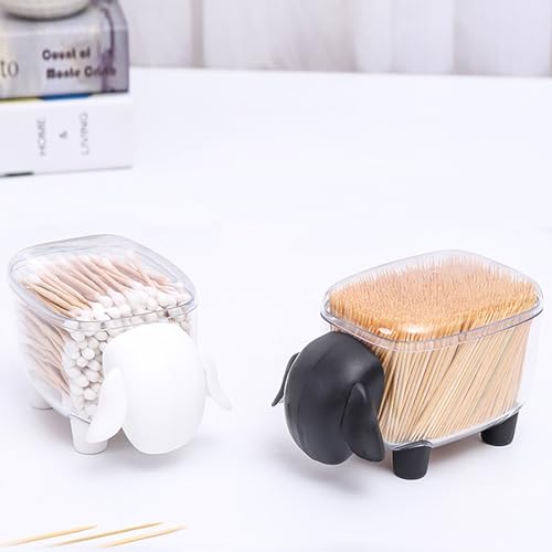 Sheep Shaped Toothpick Cotton Swab Storage Box B395360