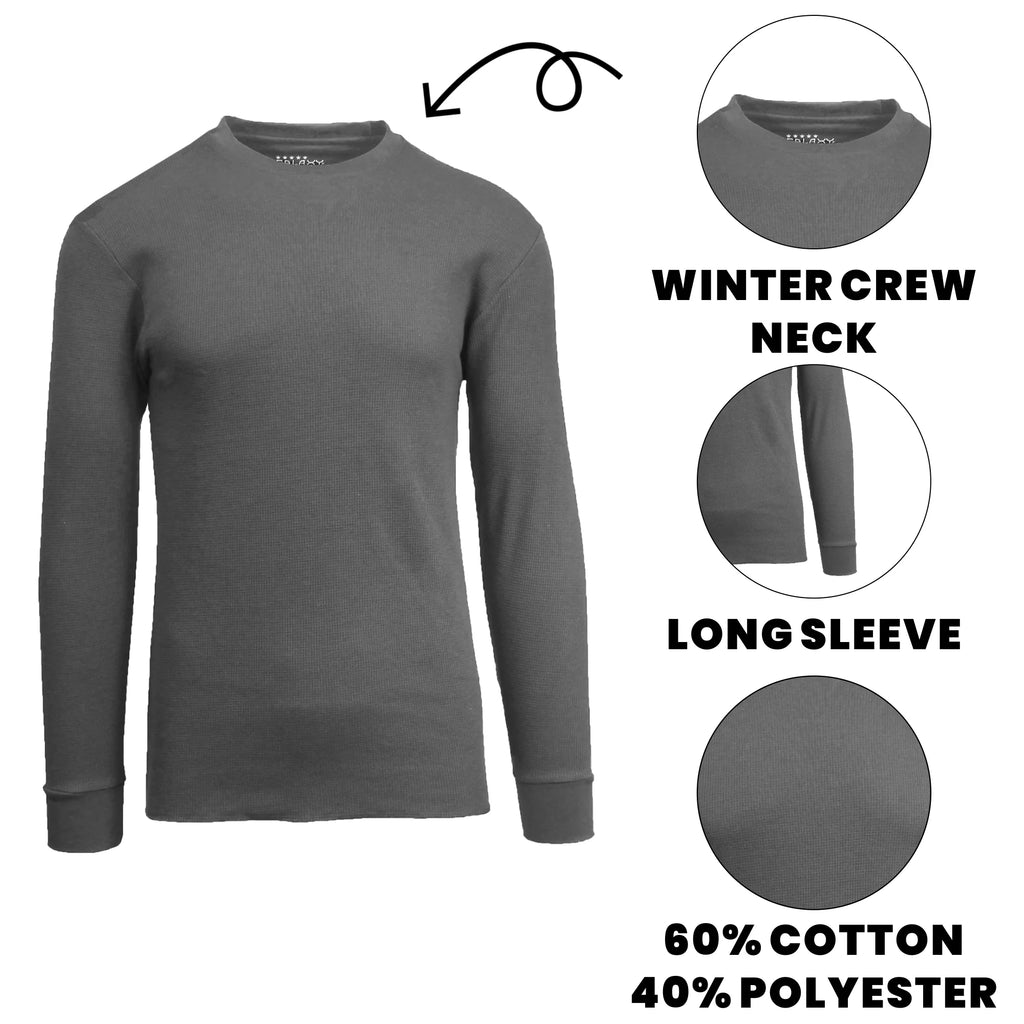 3-Pack Men's Long Sleeve Thermal Shirts Z897535