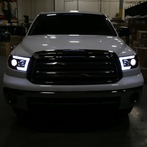 Black Projector Headlights Pair for Toyota Tundra Sequoia T8985