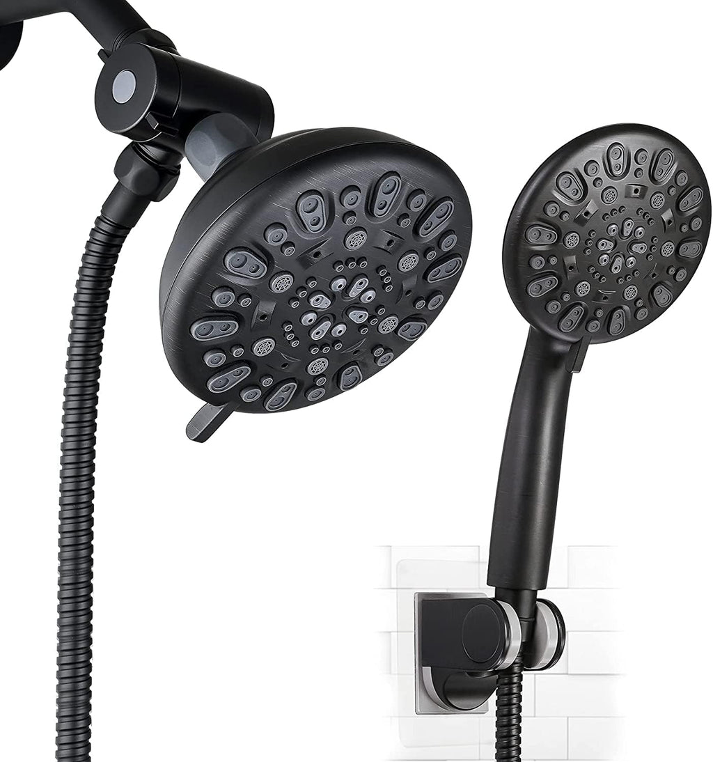 5-inch Rainfall Shower Head Combo with Handheld, 3-way Diverter, Brushed Nickel, Pack of 2 R433605