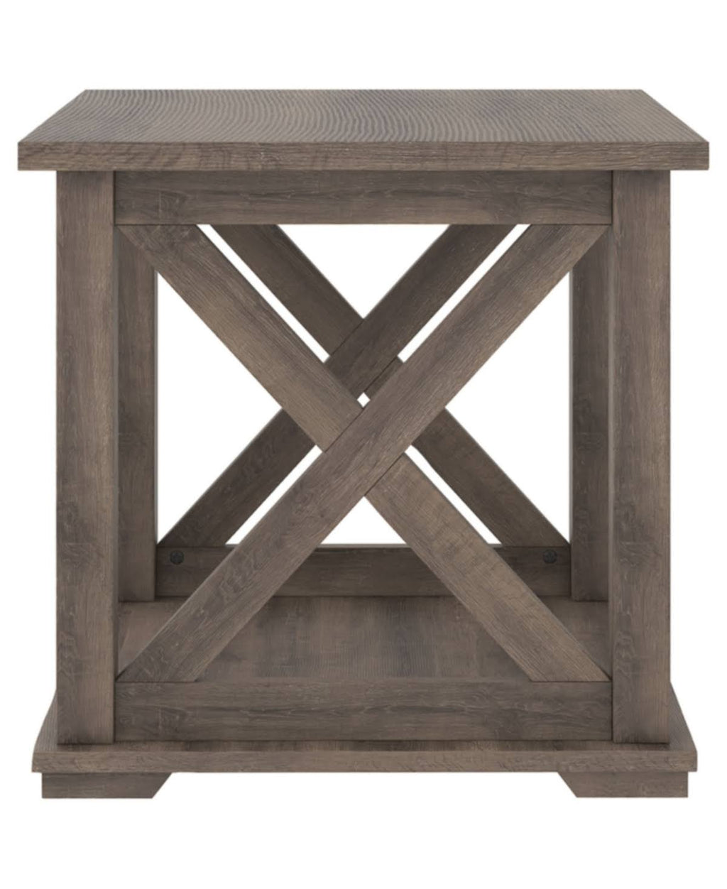 Gray Square End Table F952