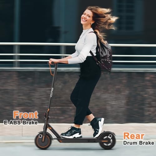 Electric Scooter, 350W, 8.5" Tires, 12 Miles Range, 16Mph, Folding E-Scooter with Dual Braking Q942