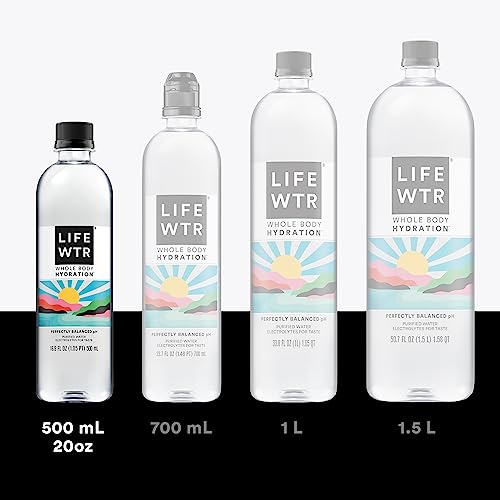 16.9 Fl Oz Purified Water with Electrolytes (Pack of 12) H15966