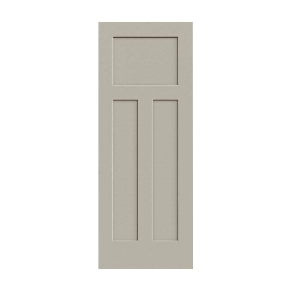 36 in. x 80 in. Desert Sand Painted Molded Composite MDF Interior Door Slab O696