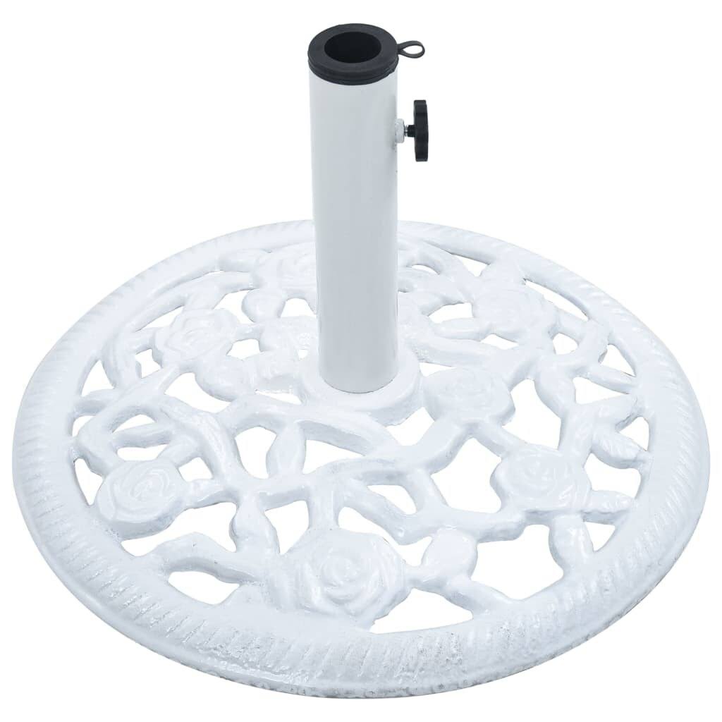 White 26.5 lbs Cast Iron Umbrella Base V2470